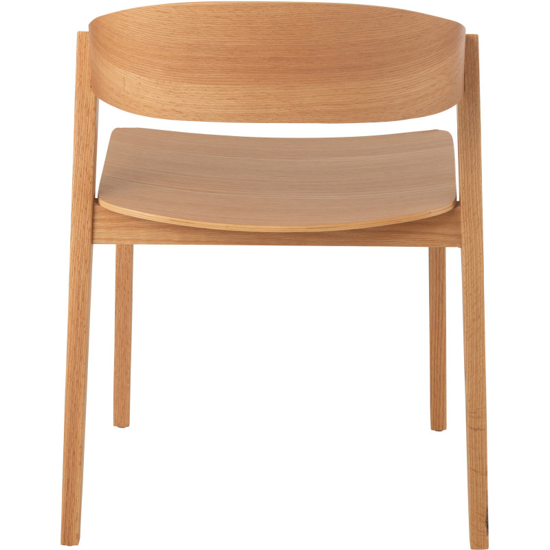 Chaise moderne en Bois de chêne Naturel Laga - 5