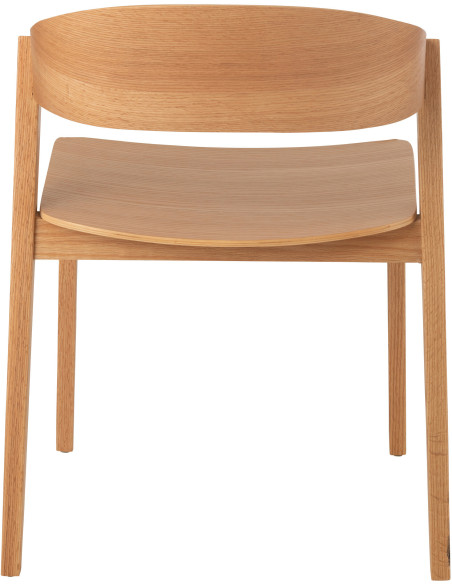 Chaise moderne en Bois de chêne Naturel Laga - 5