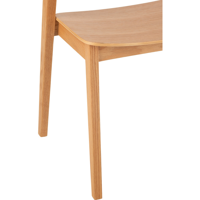 Chaise moderne en Bois de chêne Naturel Laga - 6