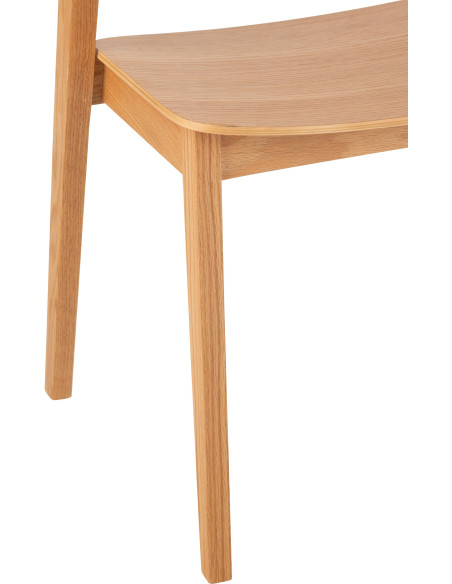 Chaise moderne en Bois de chêne Naturel Laga - 6