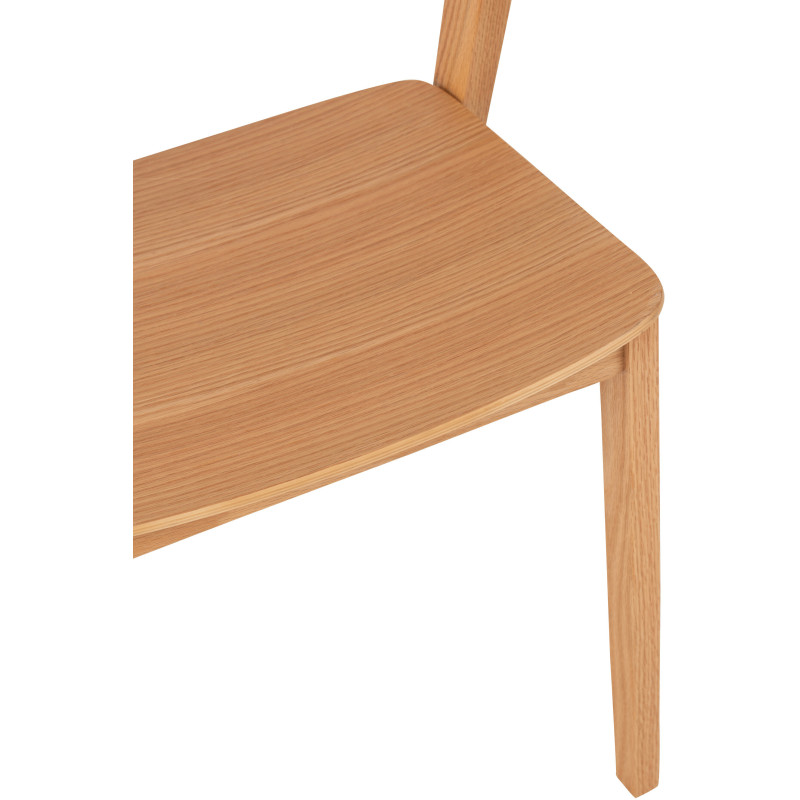 Chaise moderne en Bois de chêne Naturel Laga - 7