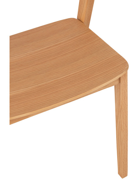 Chaise moderne en Bois de chêne Naturel Laga - 7