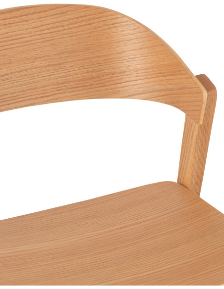 Chaise moderne en Bois de chêne Naturel Laga - 8