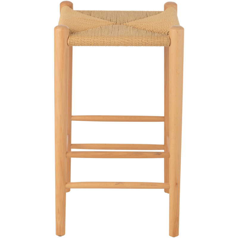 Tabouret de bar moderne en Bois de hêtre Corde Naturel Orient - 2