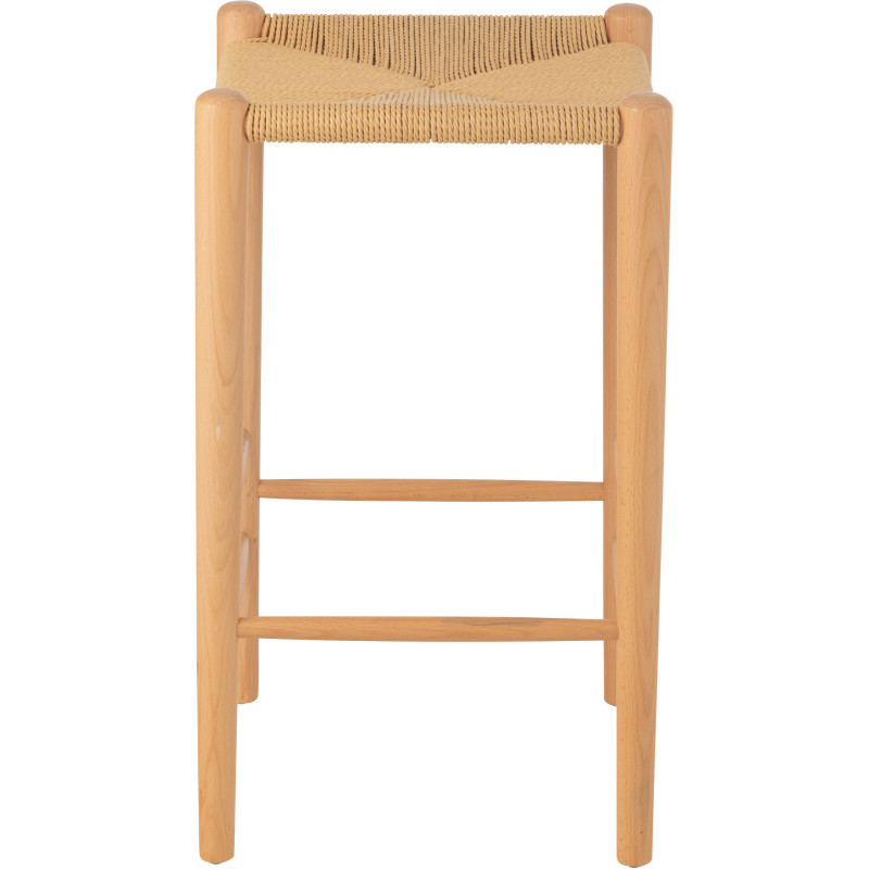 Tabouret de bar moderne en Bois de hêtre Corde Naturel Orient - 3