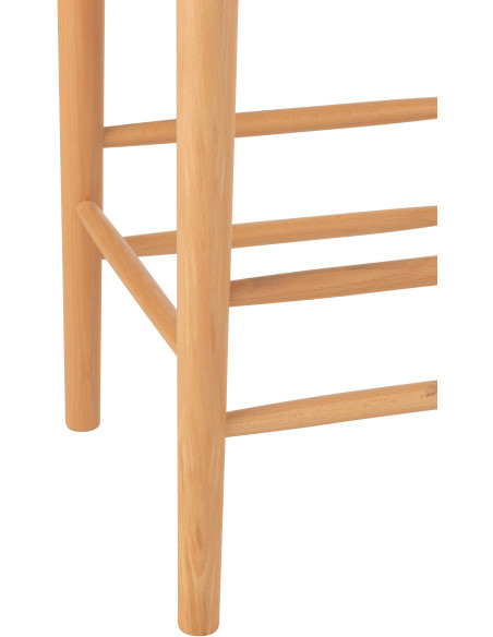 Tabouret de bar moderne en Bois de hêtre Corde Naturel Orient - 4