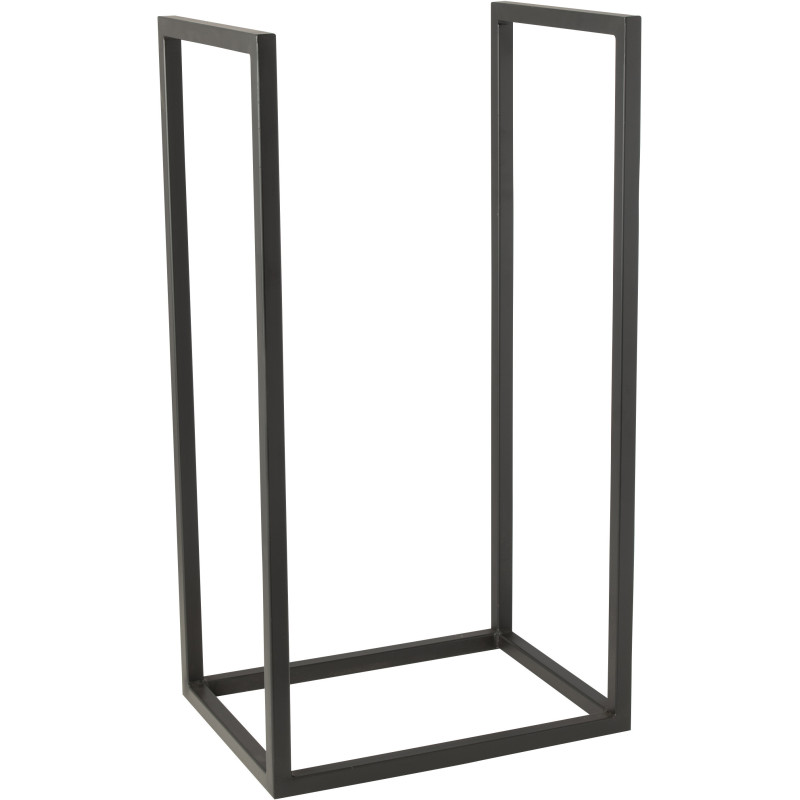 Range buche intérieur design Hauteur 75 cm en Métal Noir Rony - 1