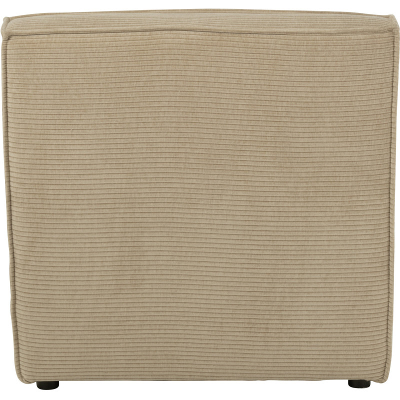 Fauteuil lounge moderne en Tissu Beige foncé Bois de peuplier Grid - 4