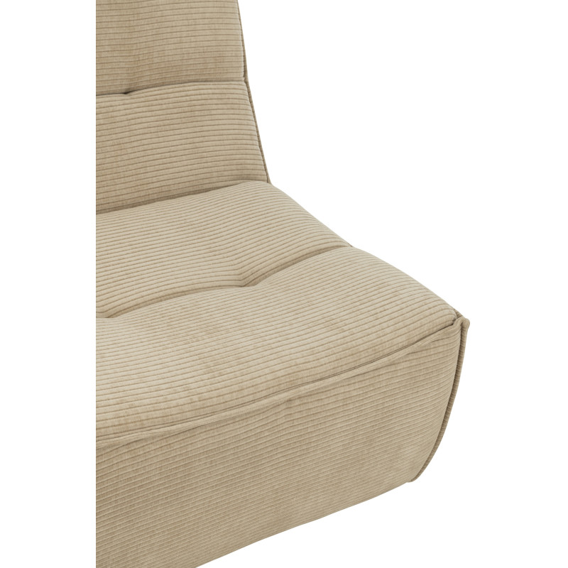 Fauteuil lounge moderne en Tissu Beige foncé Bois de peuplier Grid - 6
