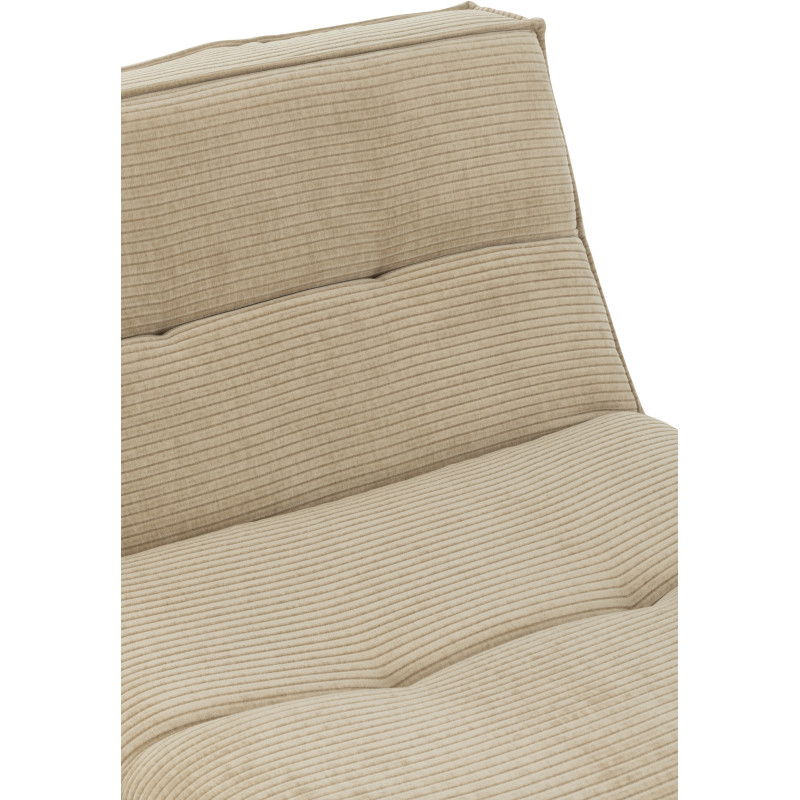 Fauteuil lounge moderne en Tissu Beige foncé Bois de peuplier Grid - 7