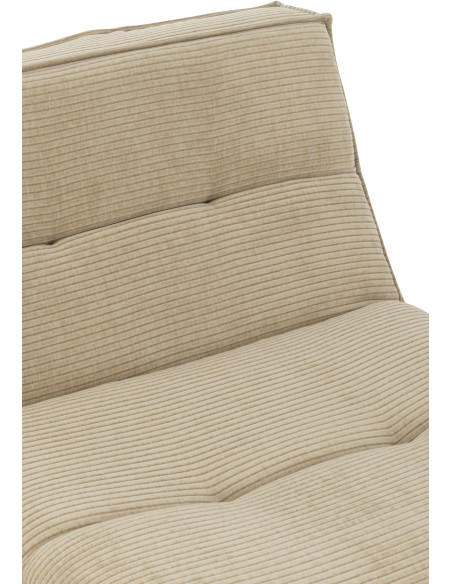 Fauteuil lounge moderne en Tissu Beige foncé Bois de peuplier Grid - 7