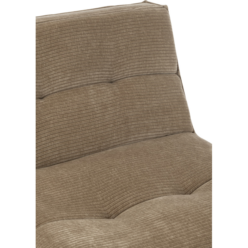 Fauteuil lounge moderne en Tissu Taupe foncé Bois de peuplier Grid - 8
