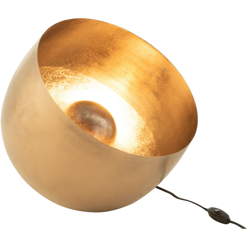 Lampe à poser Spot Diamètre 35 cm en Métal Doré Saloon - 1