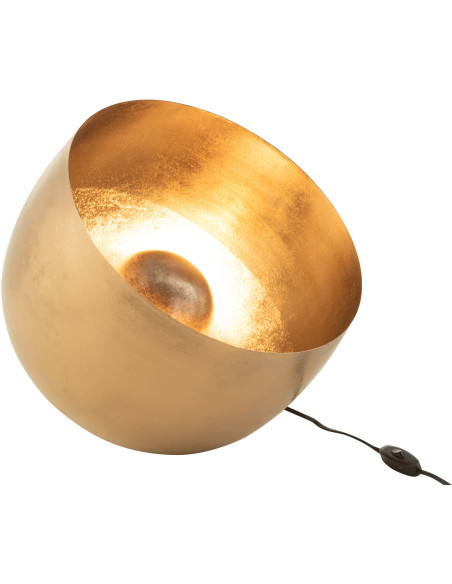Lampe à poser Spot Diamètre 35 cm en Métal Doré Saloon - 1