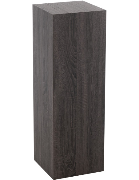 Sellette haute moderne Carrée 90 cm en Bois Gris Galdor - 1