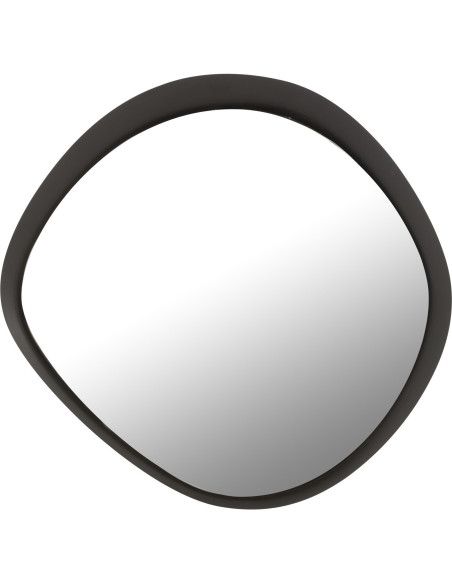 Miroir moderne Mural Irrégulier 60x58 en Métal Noir Virex - 1