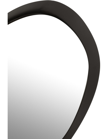 Miroir moderne Mural Irrégulier 60x58 en Métal Noir Virex - 2