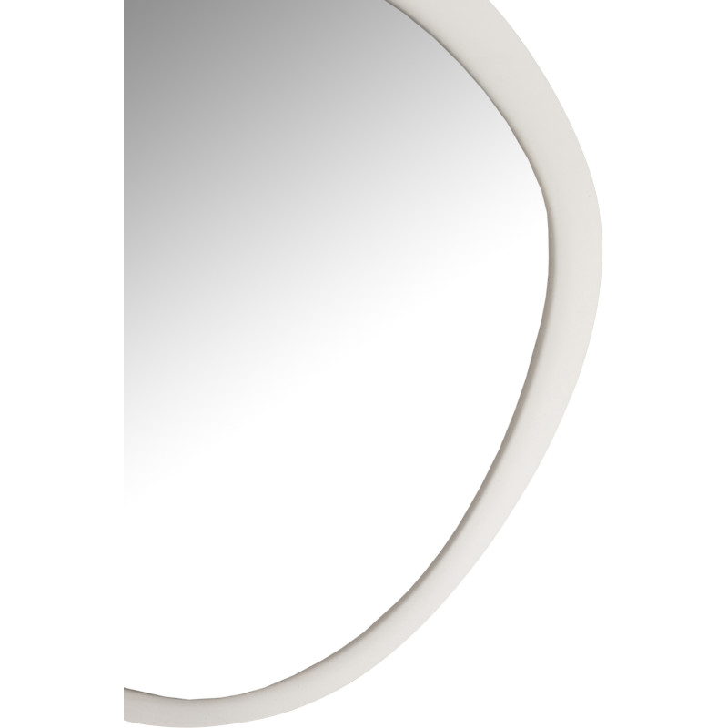 Miroir moderne Mural Irrégulier 60x58 en Métal Blanc Virex - 2