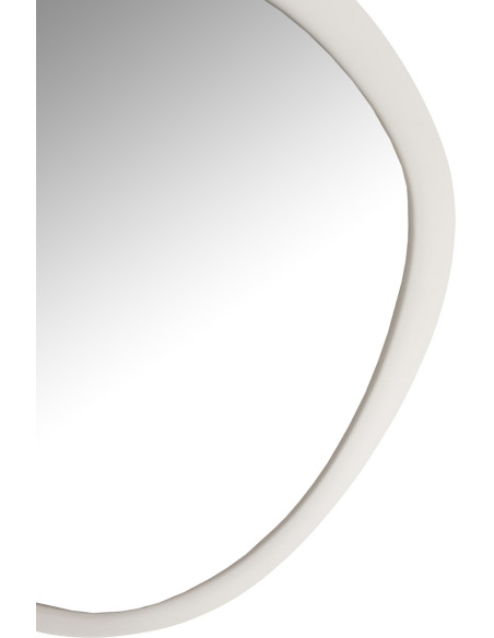 Miroir moderne Mural Irrégulier 60x58 en Métal Blanc Virex - 2