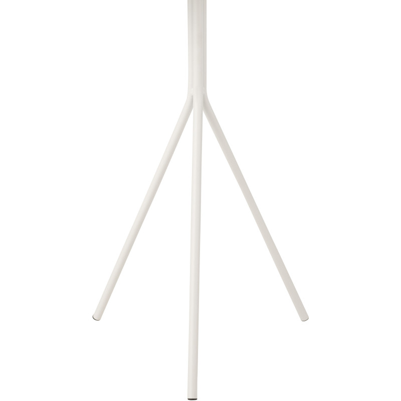 Table d'appoint moderne Ronde en Métal Blanc Norynd - 2