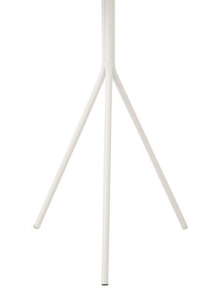 Table d'appoint moderne Ronde en Métal Blanc Norynd - 2