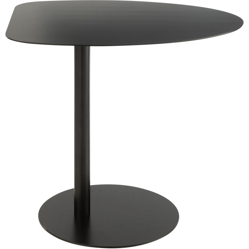 Table d'appoint moderne Arrondie en Métal Noir Ice - 3