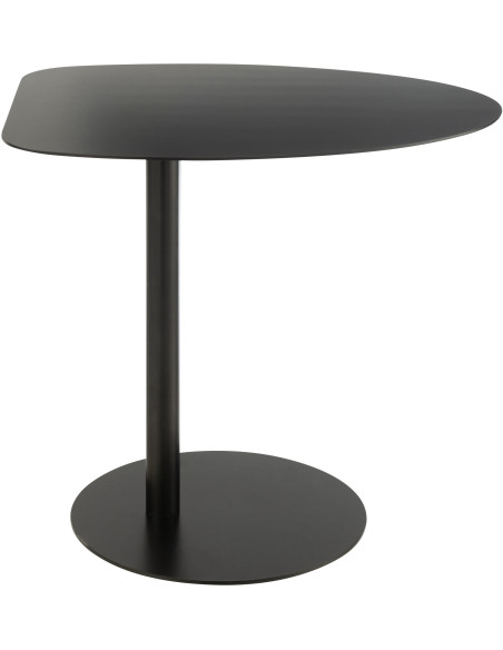 Table d'appoint moderne Arrondie en Métal Noir Ice - 3