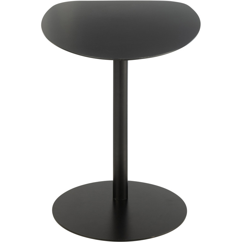 Table d'appoint moderne Arrondie en Métal Noir Ice - 4