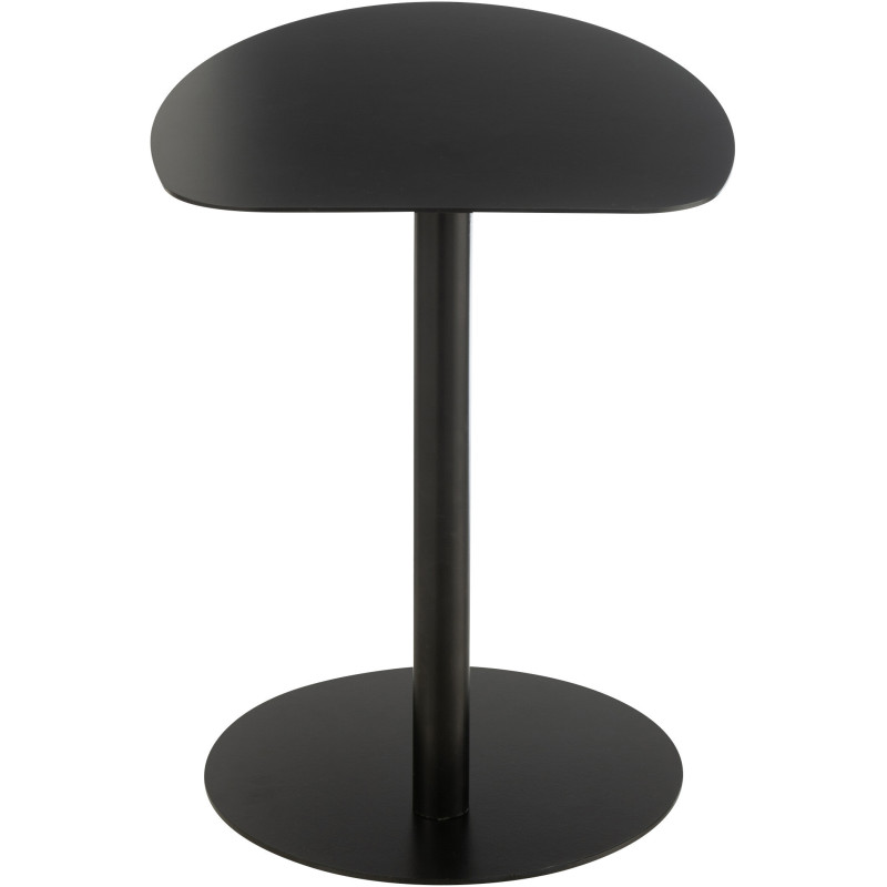 Table d'appoint moderne Arrondie en Métal Noir Ice - 5