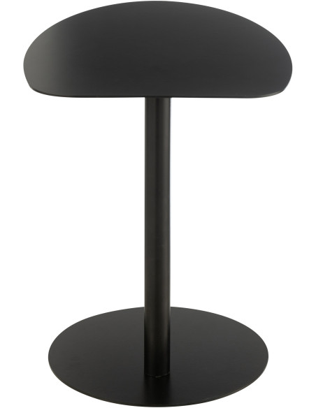 Table d'appoint moderne Arrondie en Métal Noir Ice - 5
