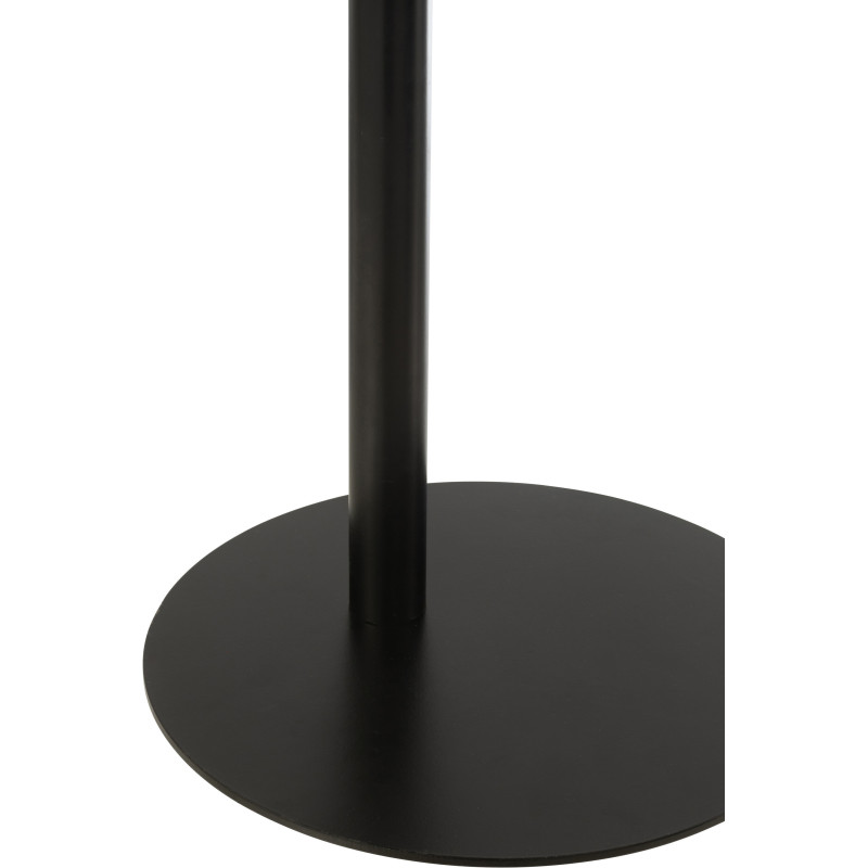 Table d'appoint moderne Arrondie en Métal Noir Ice - 6
