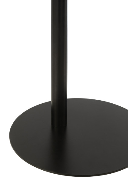 Table d'appoint moderne Arrondie en Métal Noir Ice - 6