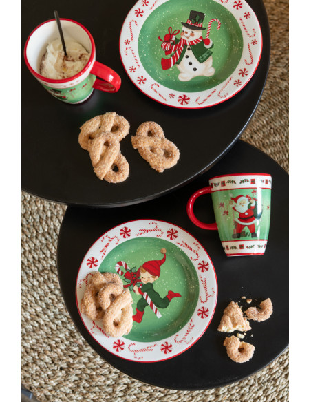 Table d'appoint gigogne moderne Ronde en Métal Noir Myrkal (Lot de 2) - 2