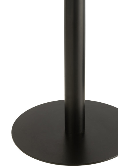 Table d'appoint gigogne moderne Ronde en Métal Noir Myrkal (Lot de 2) - 4