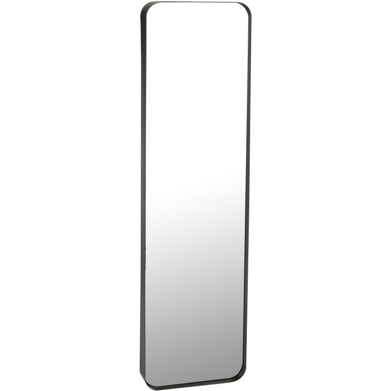 Miroir moderne Mural XXL Rectangualire 44x160 en Métal Noir Markus - 1