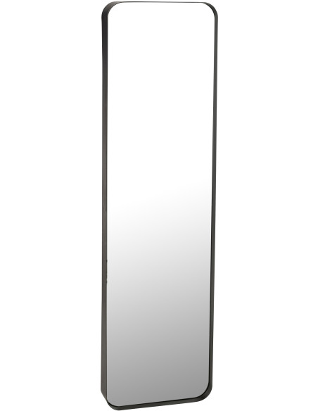 Miroir moderne Mural XXL Rectangualire 44x160 en Métal Noir Markus - 1