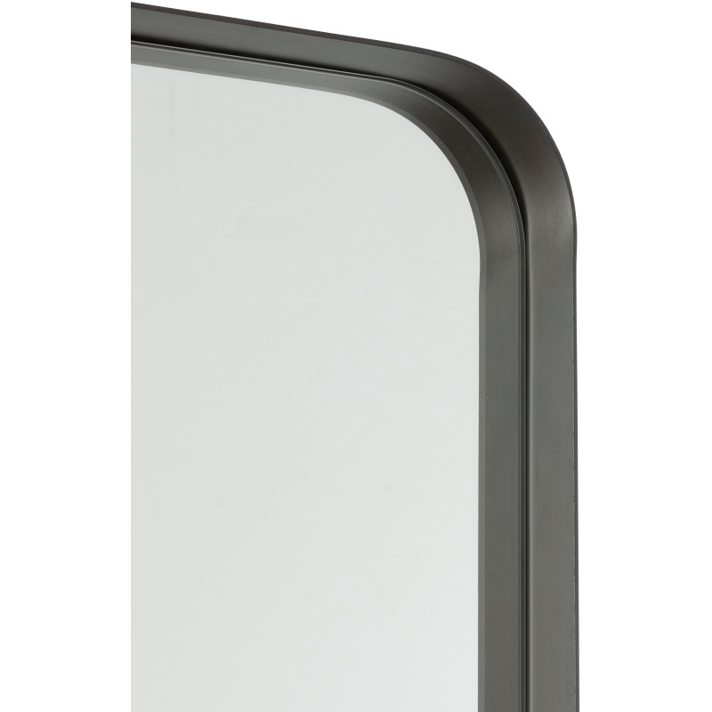 Miroir moderne Mural XXL Rectangualire 44x160 en Métal Noir Markus - 4