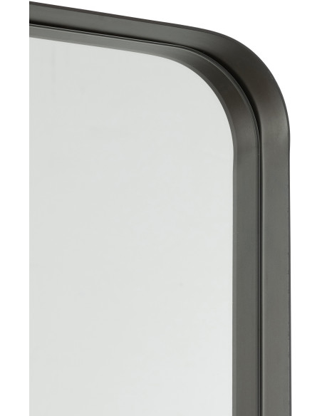 Miroir moderne Mural XXL Rectangualire 44x160 en Métal Noir Markus - 4