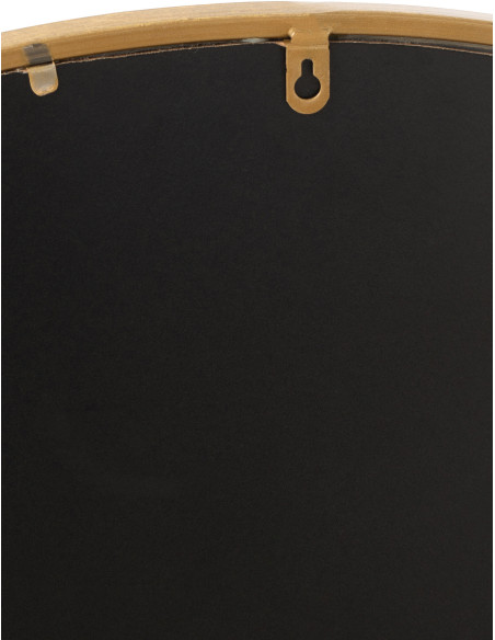 Miroir Mural Rond XL Mona en Métal Doré - 4