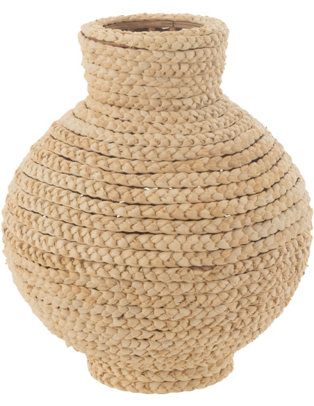 Vase africain Ovale XL Hauteur 52 cm en Paille Naturel Cano - 1