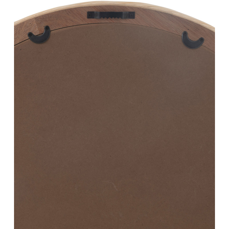 Miroir moderne Mural Rond 50x50 en Rotin Naturel Tressé Tyvor - 3