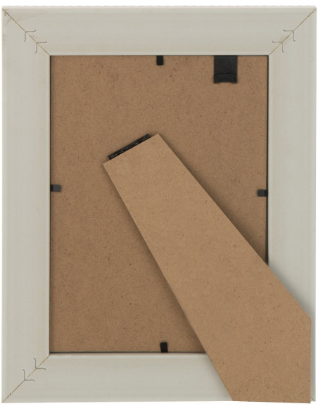 Cadre photo Ariette en Polystyrène Beige clair Motif tissé pour photo 13x18 - 2