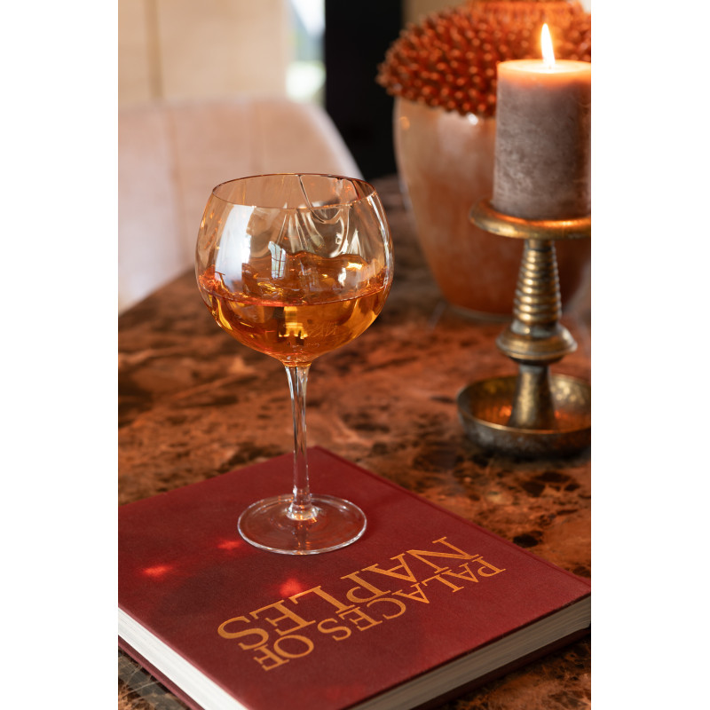 Bougeoir style vintage Hauteur 23 cm en Métal Doré Vieilli Jere - 6