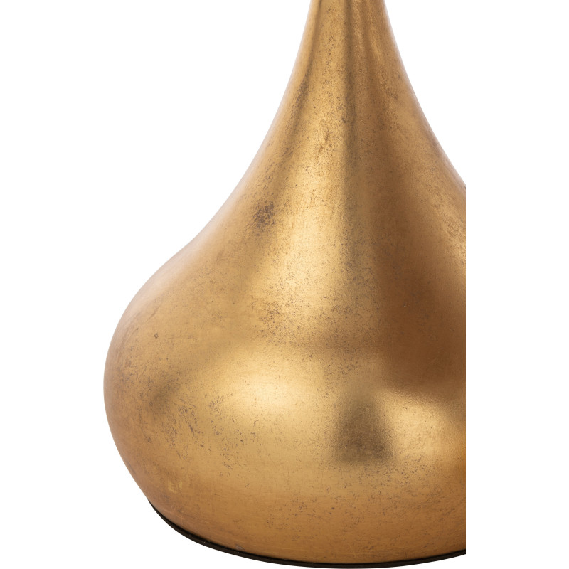 Table basse gigogne moderne Ronde en Métal Doré Goutte (Lot de 2) - 4