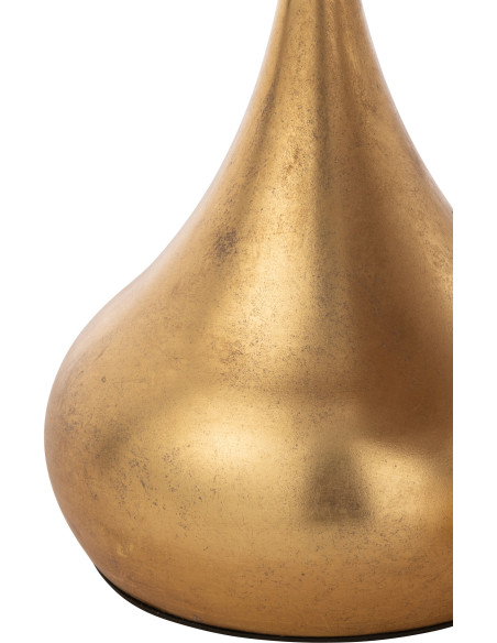 Table basse gigogne moderne Ronde en Métal Doré Goutte (Lot de 2) - 4