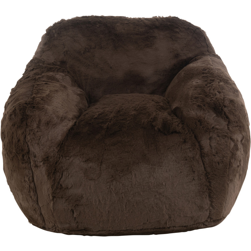 Fauteuil original poils long en Tissu Marron Cutie - 2