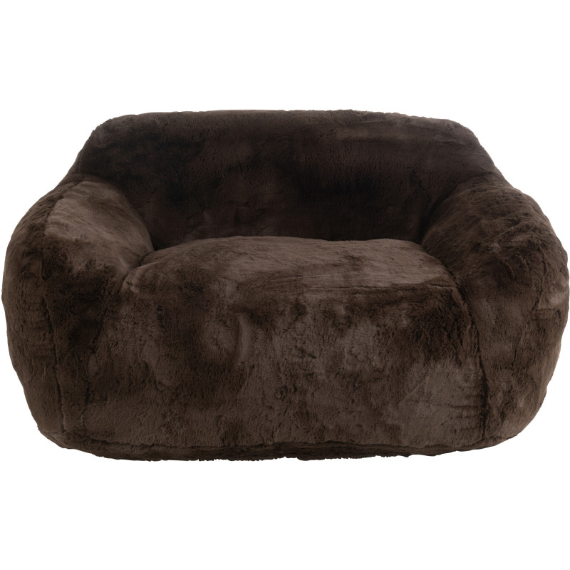 Canapé original poils longs 2 places en Tissu Marron Cutie - 3