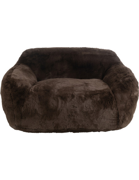 Canapé original poils longs 2 places en Tissu Marron Cutie - 3