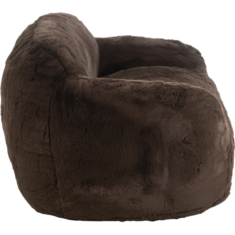 Canapé original poils longs 2 places en Tissu Marron Cutie - 4