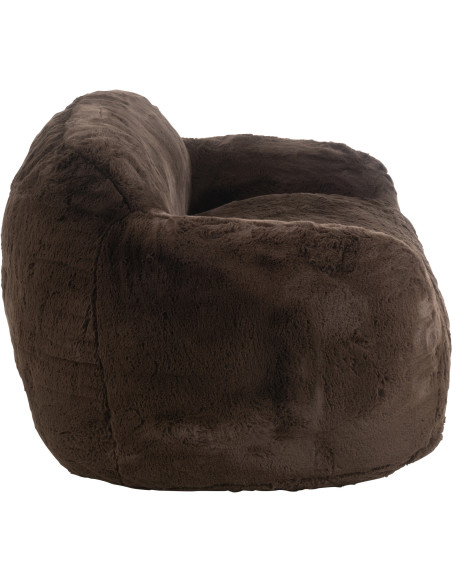 Canapé original poils longs 2 places en Tissu Marron Cutie - 4
